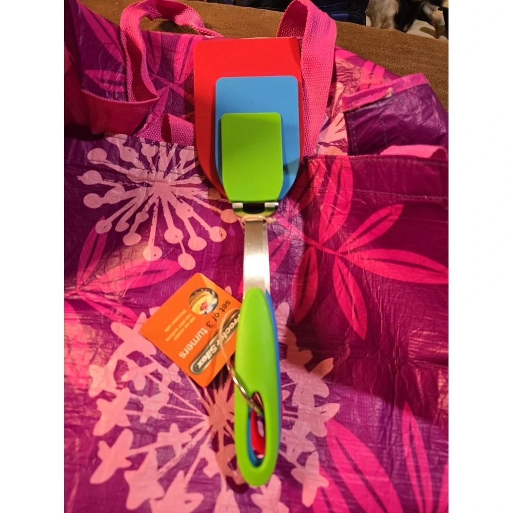 Proctor Silex Set Of 3 Turners Dishwasher Safe Red Green Blue New With Tags